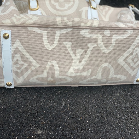 Authentic Louis Vuitton Limited Edition Beige Tahitienne cabas Bag - Picture 8 of 16